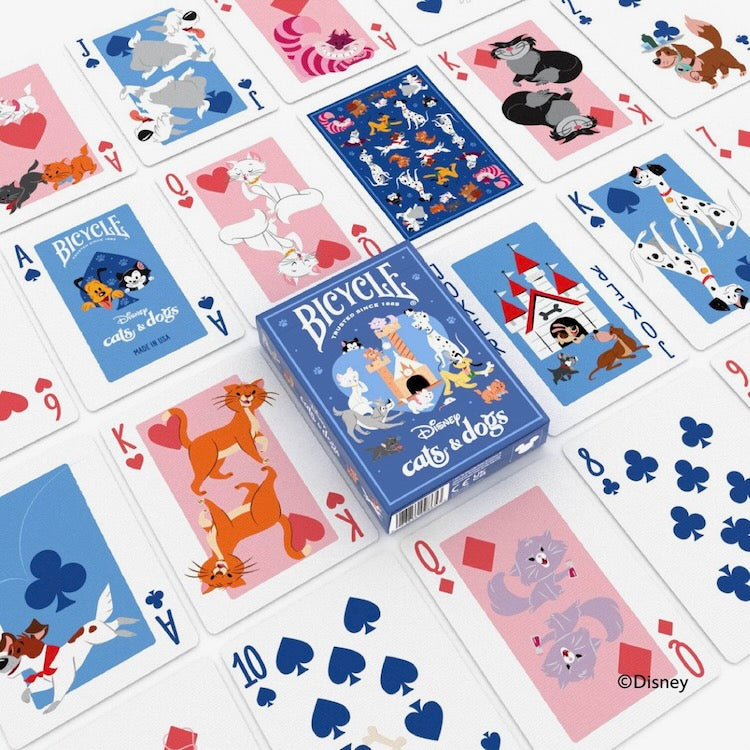 Disney Cats and Dogs Inspired Playing Cards