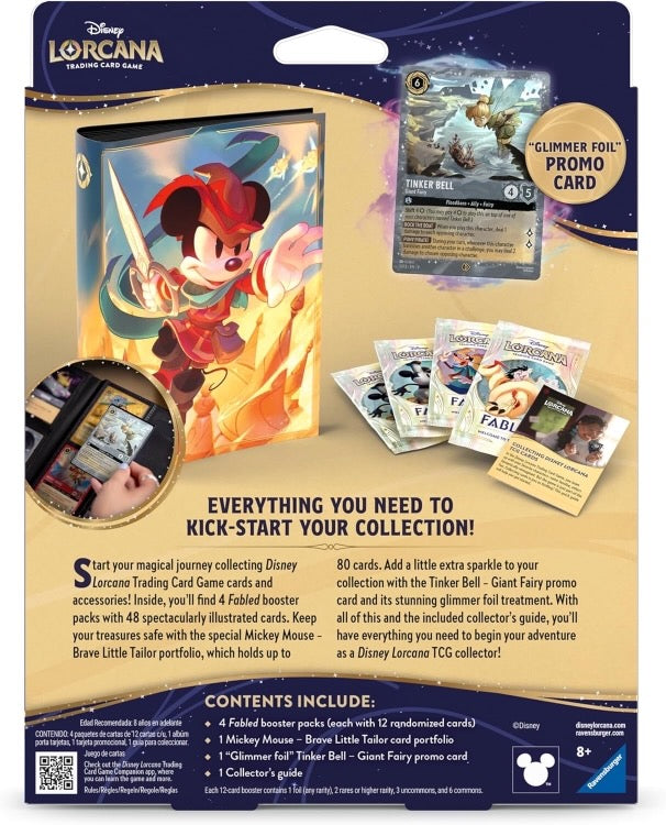 [1 PER PERSON LIMIT] Disney Lorcana - Mickey Fabled Collection Starter Set