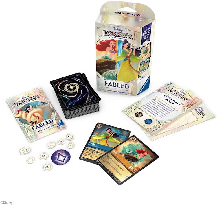 [1 PER PERSON LIMIT] Disney Lorcana - Fabled: Princess Power (Ariel & Mulan) Starter Deck