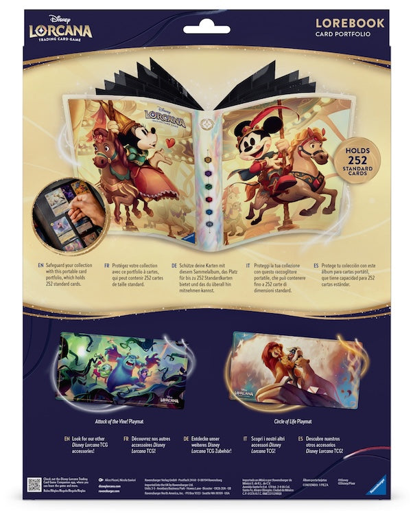 [PREORDER JULY 17] Disney Lorcana - Iconic Mickey & Minnie Card Portfolio