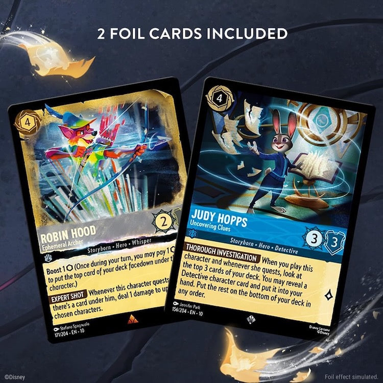 Disney Lorcana - Whispers in the Well: Judy Hopps & Robin Hood - On The Case Starter Deck