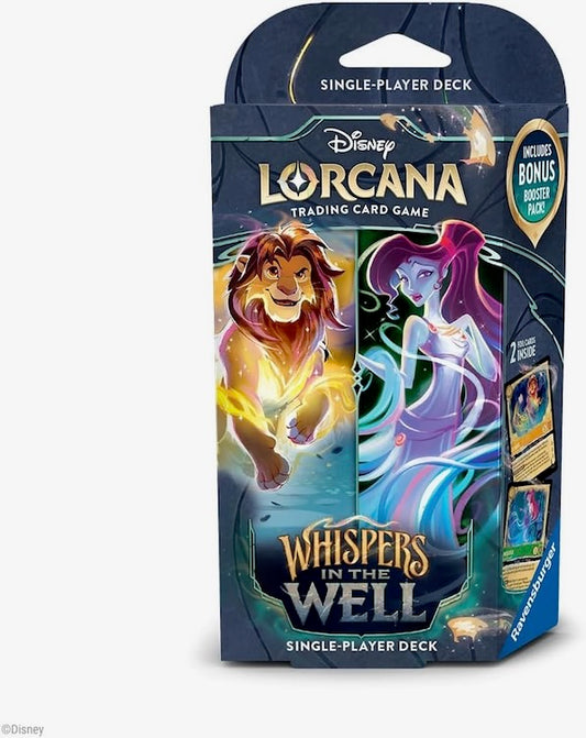 Disney Lorcana - Whispers in the Well: Simba & Megara - Spectacular Specters Starter Deck