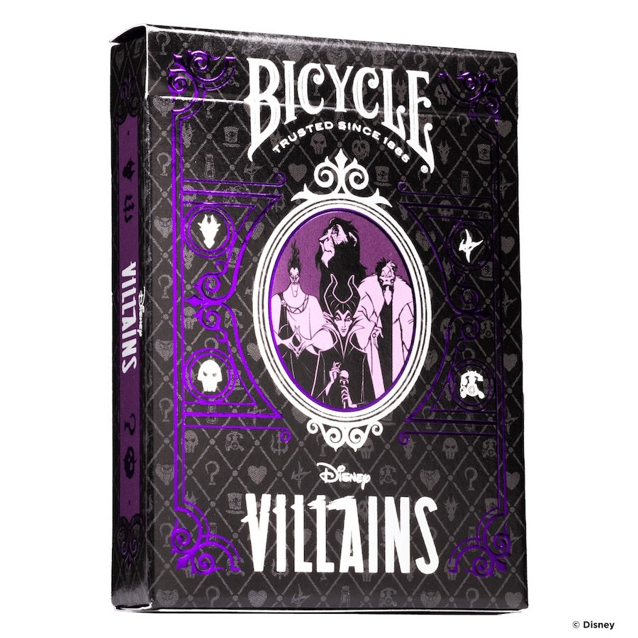 Disney Villains Inspired Playing Cards by Bicycle (Purple)