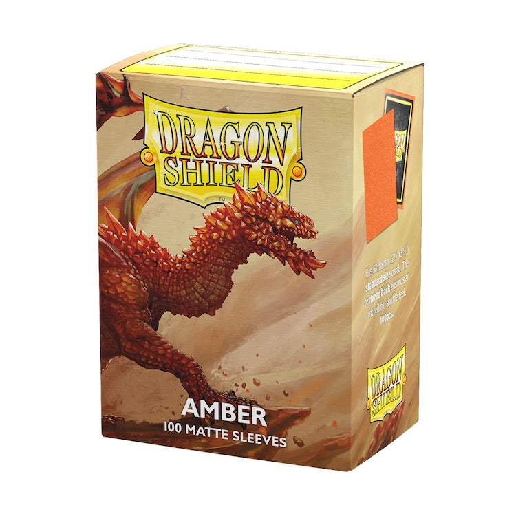 Dragon Shield - Amber - Matte Sleeves - Standard Size