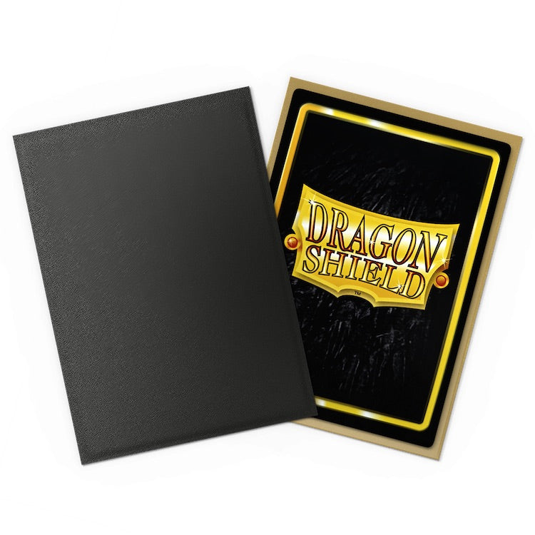 Dragon Shield - Black & Gold - Matte Dual Sleeves - Standard Size