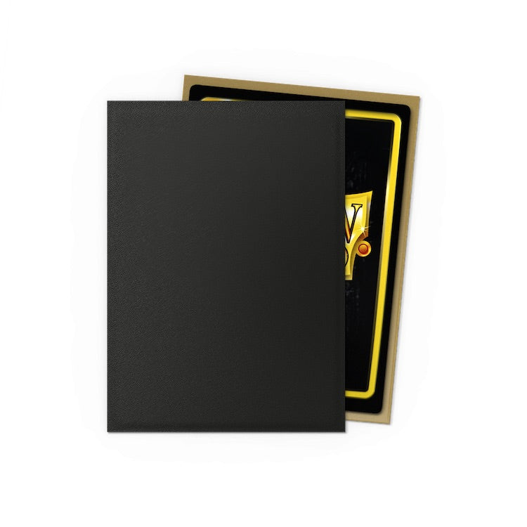 Dragon Shield - Black & Gold - Matte Dual Sleeves - Standard Size
