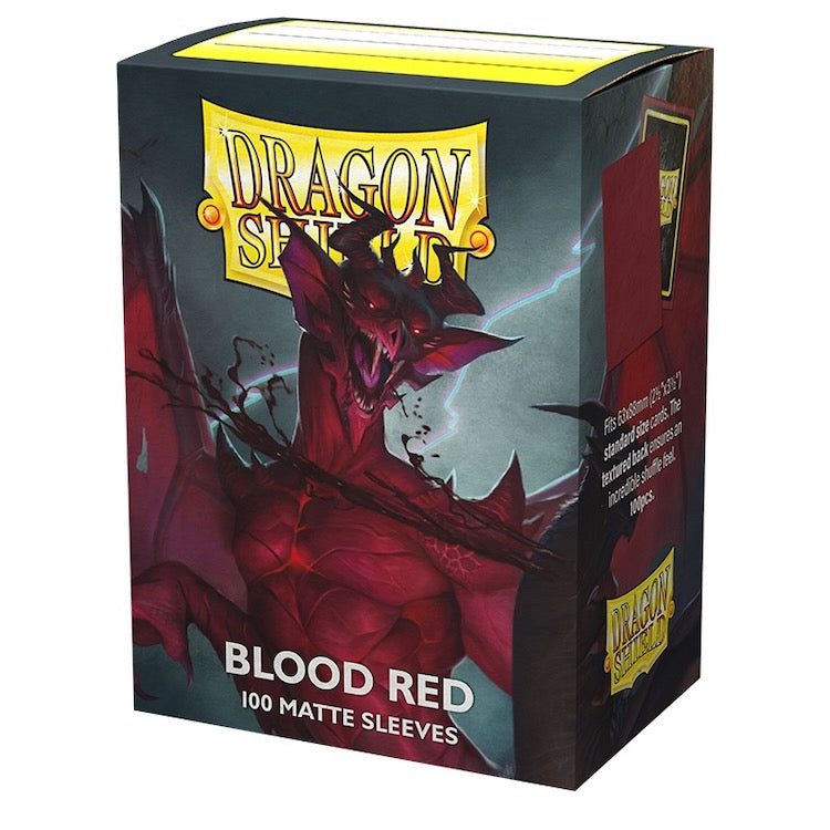 Dragon Shield - Blood Red - Matte Sleeves - Standard Size