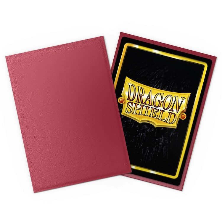 Dragon Shield - Blood Red - Non-Glare - Matte Sleeves - Standard Size