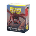 Dragon Shield - Crimson & Silver - Matte Dual Sleeves - Standard Size