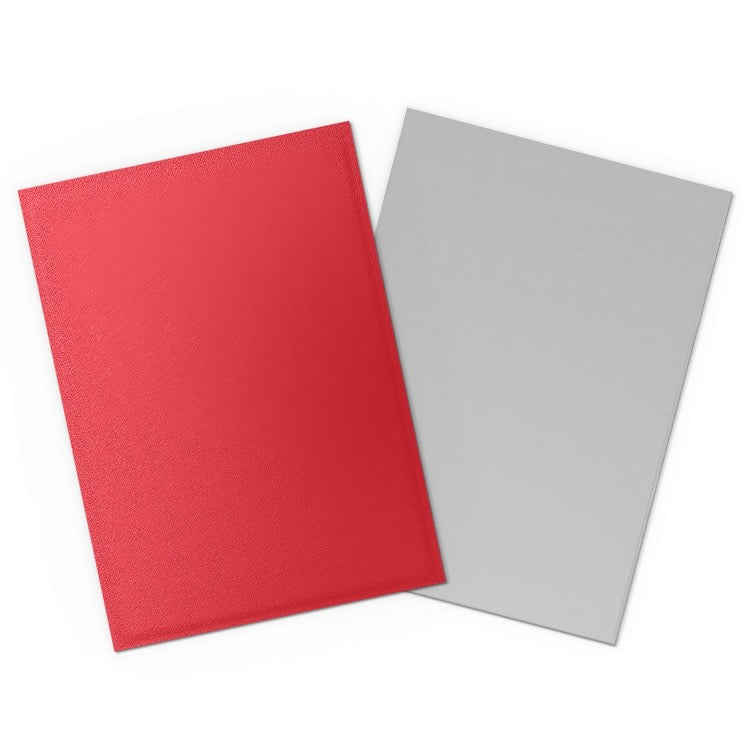 Dragon Shield - Crimson & Silver - Matte Dual Sleeves - Standard Size