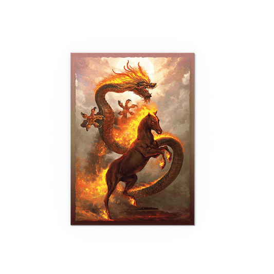 Dragon Shield - Fire Horse 2026 - Matte Dual Art Sleeves - Standard Size