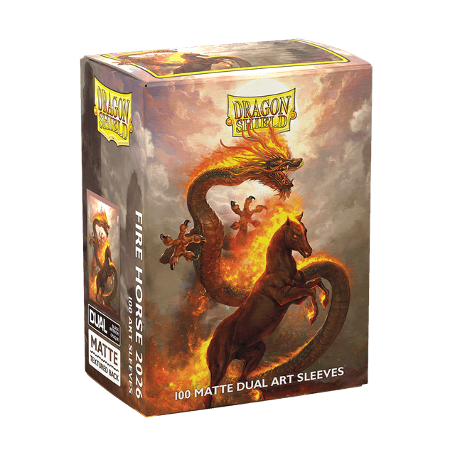 Dragon Shield - Fire Horse 2026 - Matte Dual Art Sleeves - Standard Size
