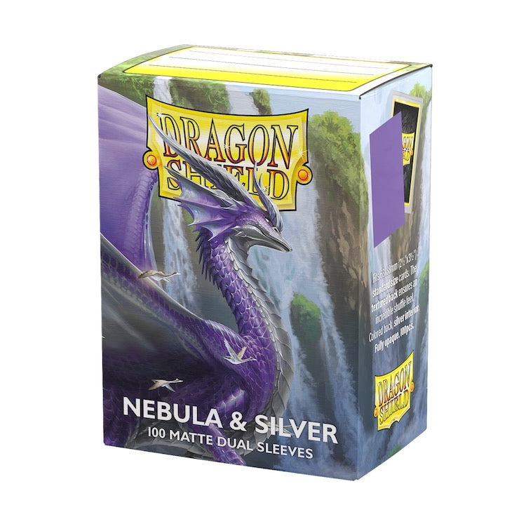 Dragon Shield - Nebula & Silver - Matte Dual Sleeves - Standard Size