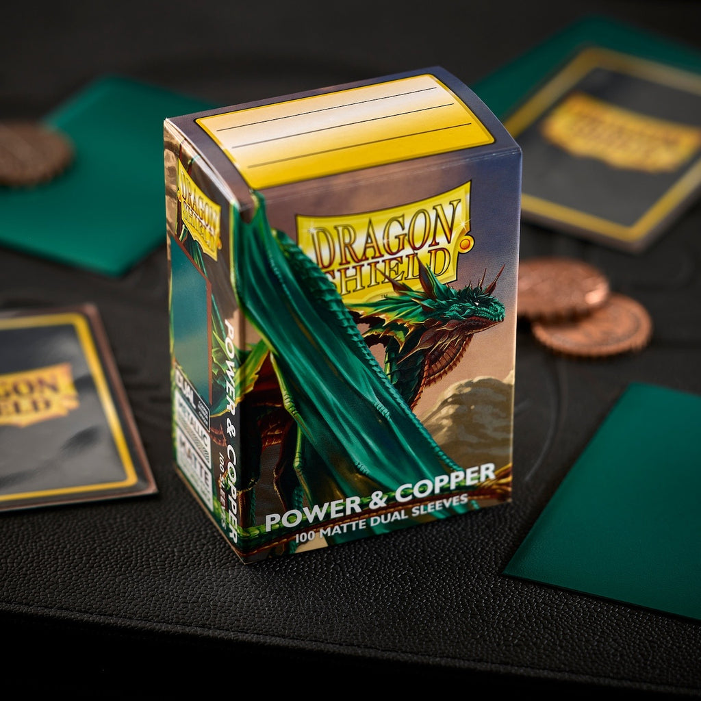 Dragon Shield - Power & Copper - Matte Dual Sleeves - Standard Size