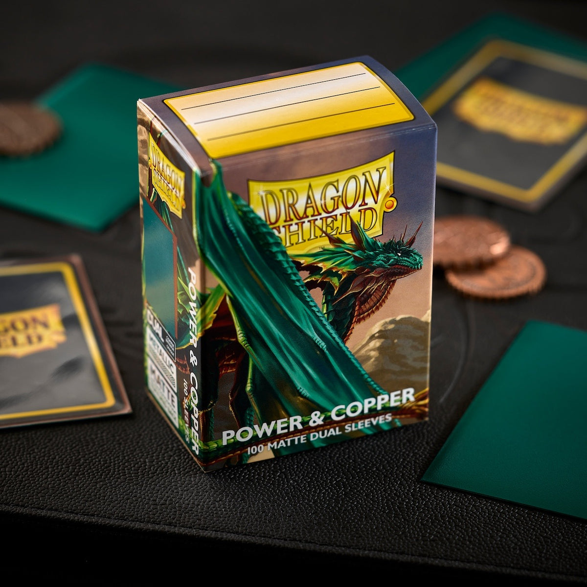 Dragon Shield - Power & Copper - Matte Dual Sleeves - Standard Size