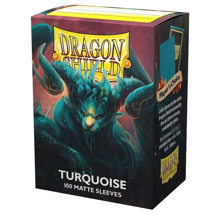 Dragon Shield - Turquoise - Matte Sleeves - Standard Size