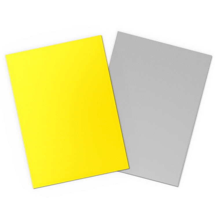 Dragon Shield - Yellow & Silver - Matte Dual Sleeves - Standard Size