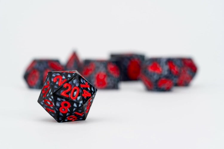 Dragon Storm Silicone Dice Set: Black Dragon Scales