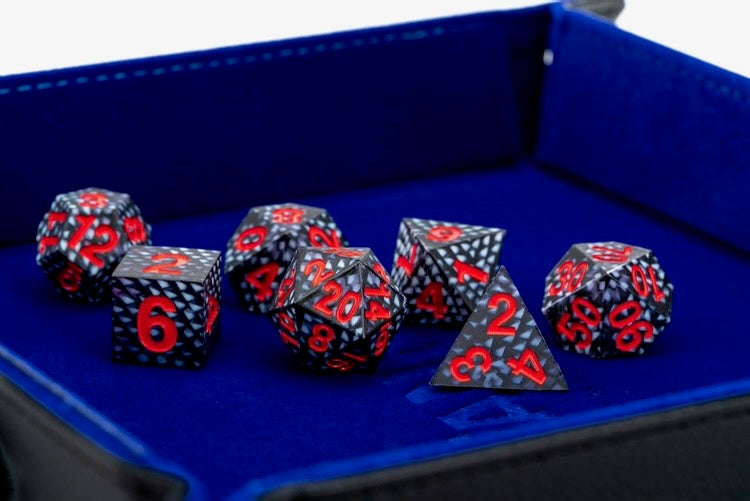 Dragon Storm Silicone Dice Set: Black Dragon Scales