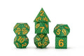 Dragon Storm Silicone Dice Set: Green Dragon Scales