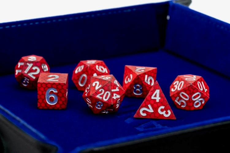 Dragon Storm Silicone Dice Set: Red Dragon Scales
