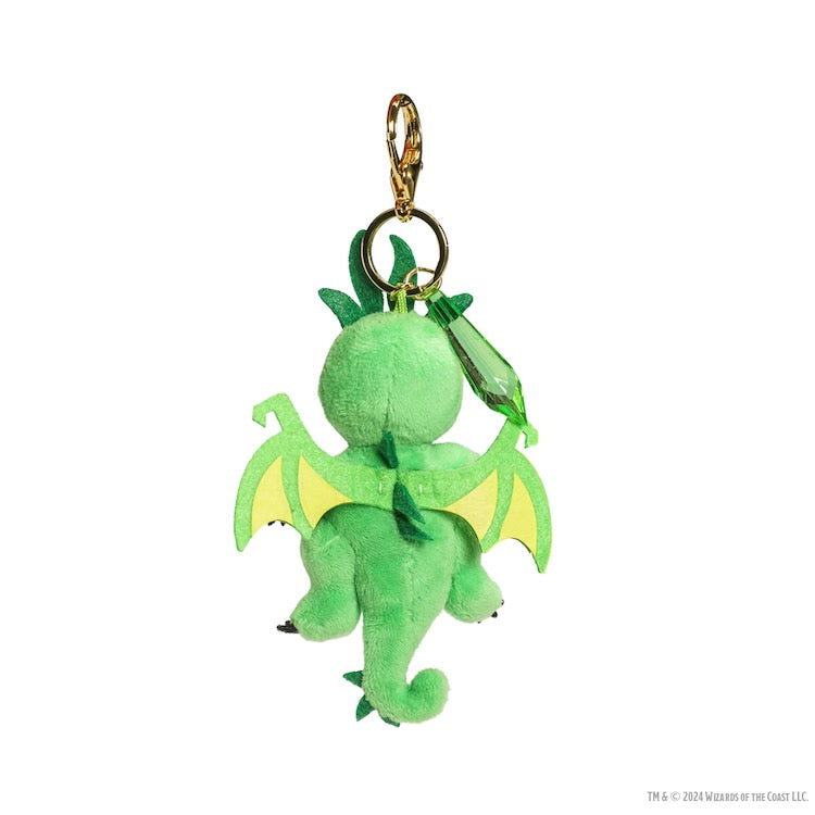 Dungeons & Dragons 3" Plush Charms - Emerald Wyrmling (50th Anniversary)