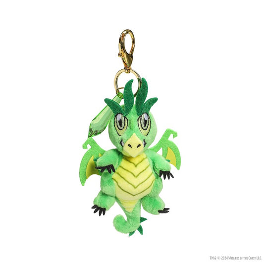 Dungeons & Dragons 3" Plush Charms - Emerald Wyrmling (50th Anniversary)