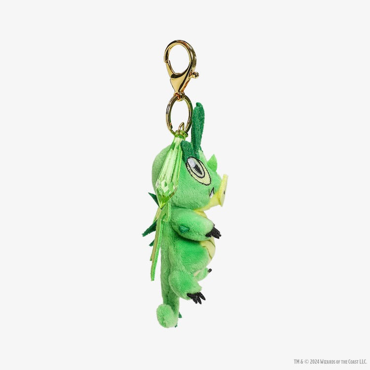 Dungeons & Dragons 3" Plush Charms - Emerald Wyrmling (50th Anniversary)