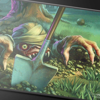 Duskmourn Exhume Black Stitched Standard Gaming Playmat for Magic: The Gathering