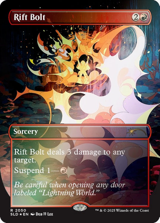 EVERYTHING IS ON FIRE Rainbow Foil (Secret Lair Ultimate Pencil Superdrop)