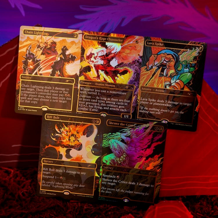 EVERYTHING IS ON FIRE Raised Foil (Secret Lair Ultimate Pencil Superdrop)