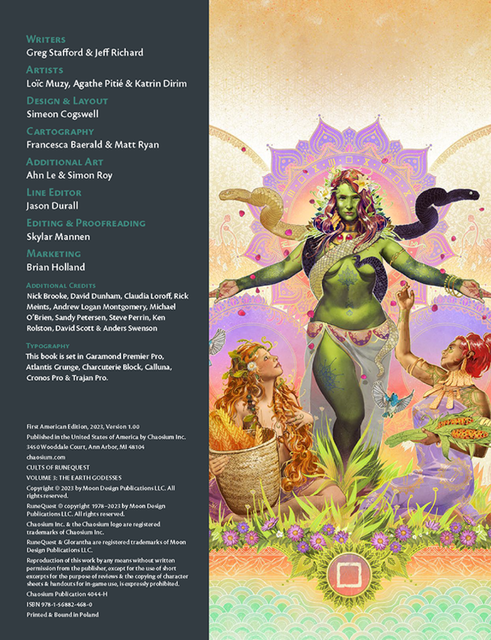 Runequest: Cults of RuneQuest - The Earth Goddesses