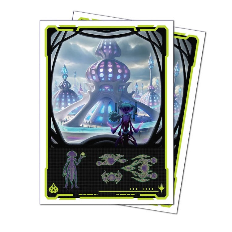 Edge of Eternities Uthros, Titanic Godcore 105ct APEX DECK PROTECTOR Sleeves for Magic: The Gathering