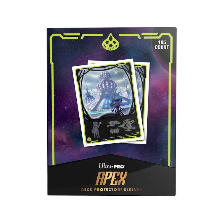 Edge of Eternities Uthros, Titanic Godcore 105ct APEX DECK PROTECTOR Sleeves for Magic: The Gathering