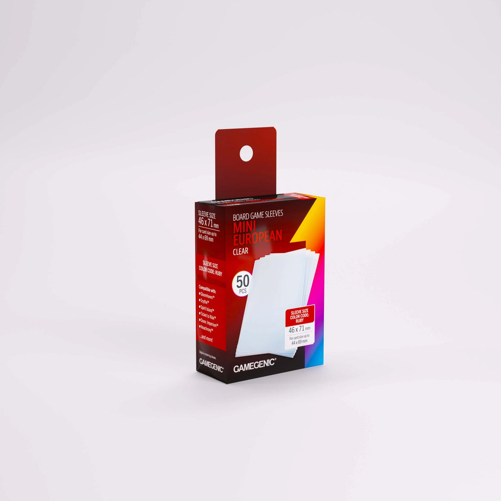 Gamegenic Prime Board Game Sleeves: Mini European RUBY (46 x 71 mm)