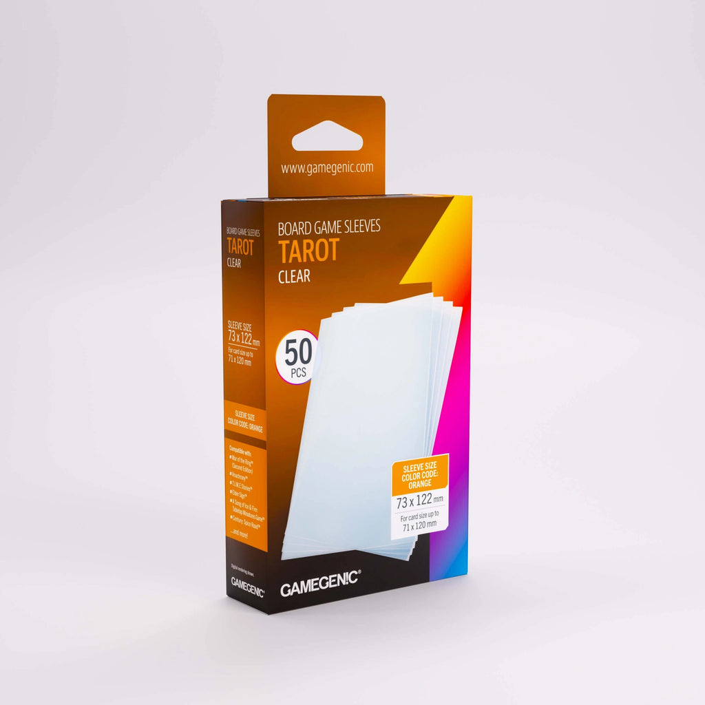 Gamegenic Prime Board Game Sleeves: Tarot ORANGE (73 x 122 mm)