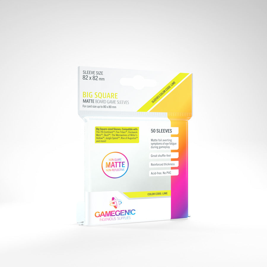 Gamegenic Matte Big Square Sleeves (82mm x 82mm)