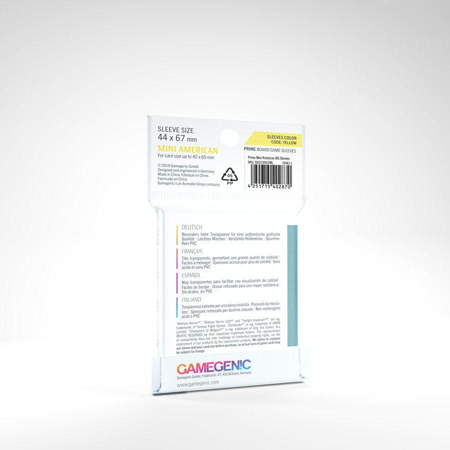 Gamegenic Prime Mini American Sleeves (44mm x 67mm)