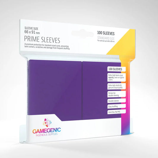 Gamegenic Prime Colour Card Sleeves (Purple - 100 Pack)