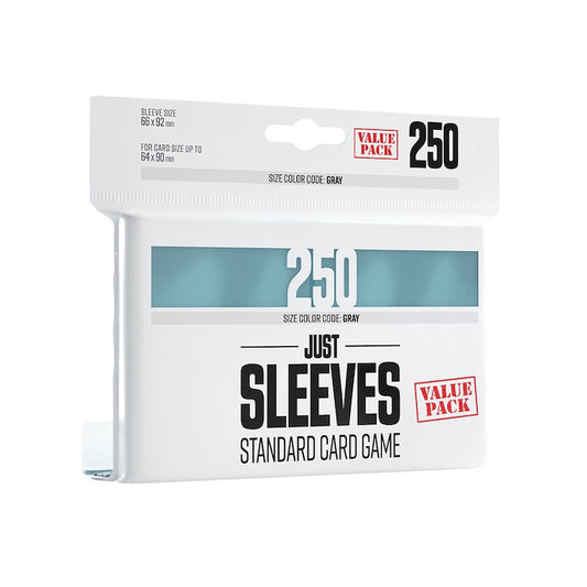 Gamegenic Just Sleeves Card Sleeves Value Pack (Clear - 250 Pack)