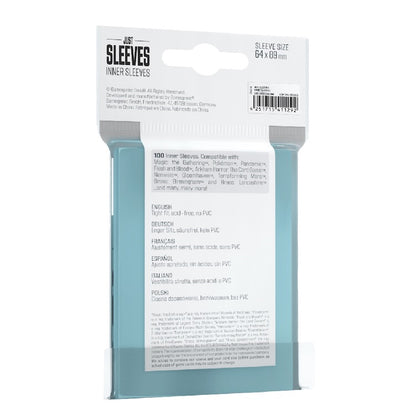 Gamegenic Just Sleeves Inner Card Sleeves (100 Pack)