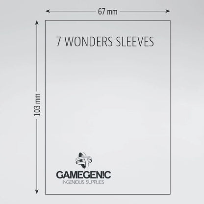 Gamegenic Matte 7 Wonders Sleeves (67mm x 103mm)