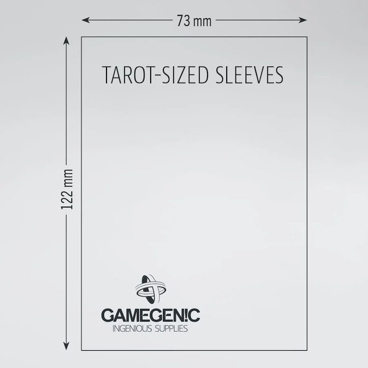 Gamegenic Matte Board Game Sleeves: Tarot ORANGE (73 x 122 mm)