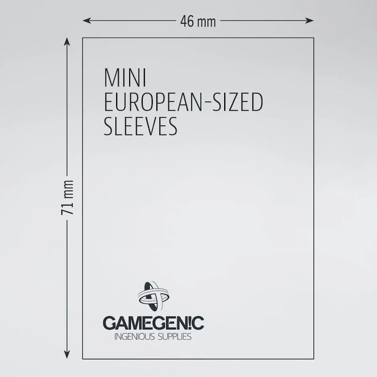 Gamegenic Matte Board Game Sleeves: Mini European RUBY (46 x 71 mm)