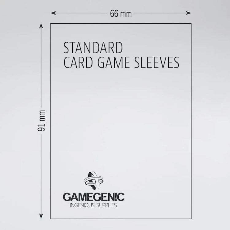 Gamegenic Matte Board Game Sleeves: Value Pack - 200 Standard GREY (66 x 91 mm)