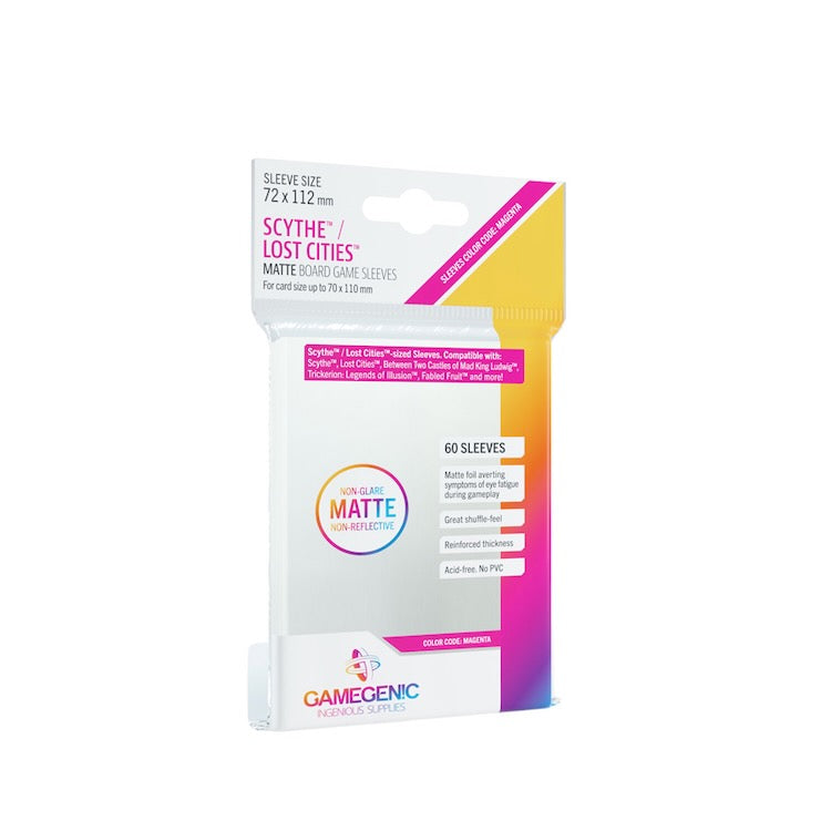 Gamegenic Matte Scythe/Lost Cities Sleeves (72mm x 112mm)