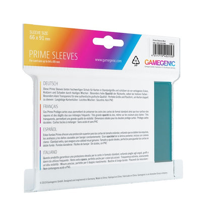 Gamegenic Prime Colour Card Sleeves (Blue - 100 Pack)