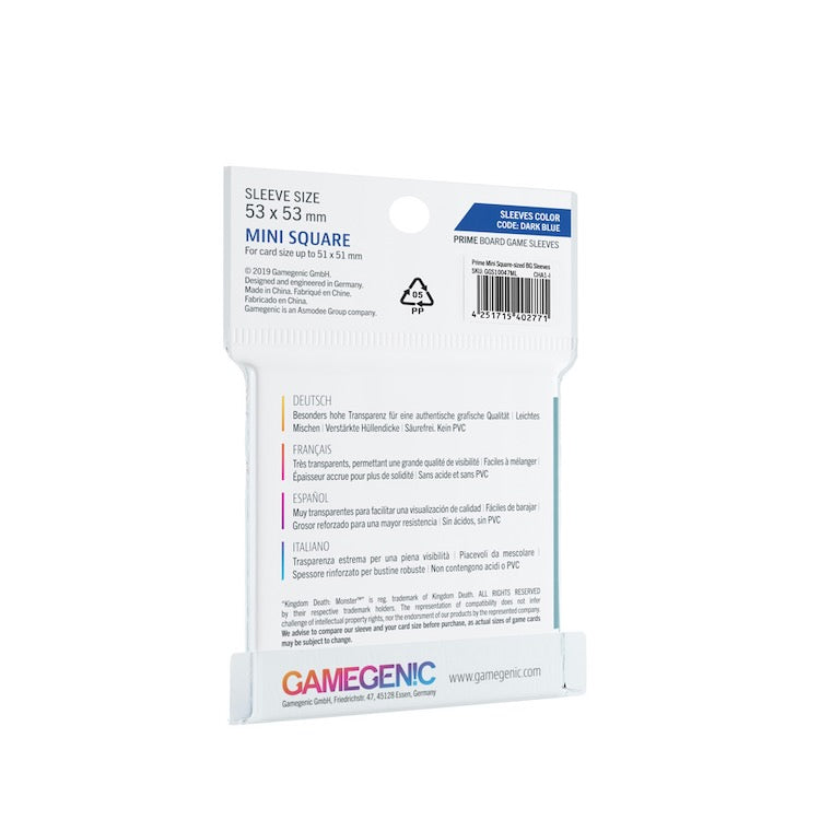 Gamegenic Prime Mini Square Sleeves (53mm x 53mm)