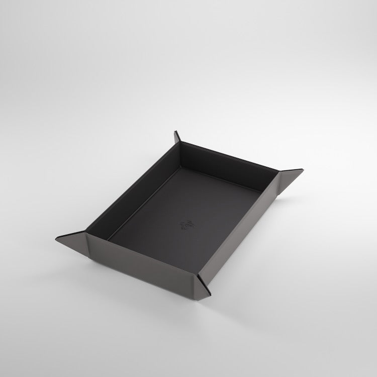 Gamegenic Rectangular Magnetic Dice Tray (Black/Gray)