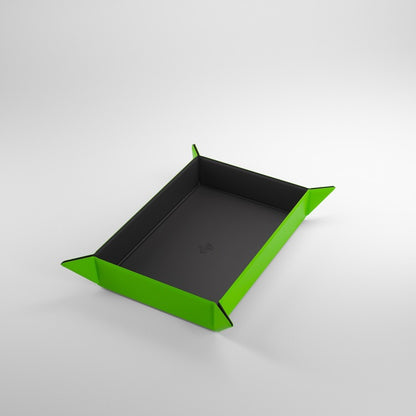 Gamegenic Rectangular Magnetic Dice Tray (Black/Green)